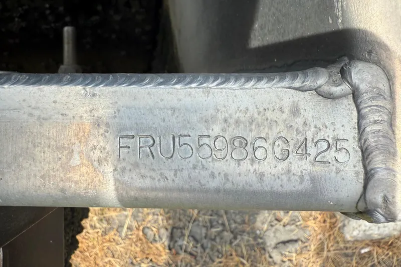 Slide: The Image of Serial number "FRU55986G425" on metal frame of 2025 Berkshire 24E CTS 2.75. - 15