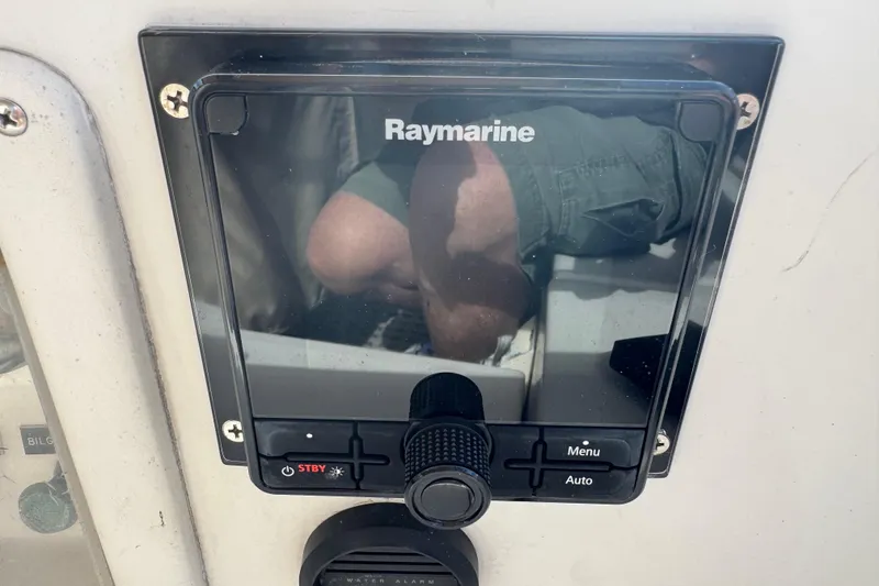 Slide: The Image of Raymarine control panel on 1988 Nonsuch 36 sailboat. - 15