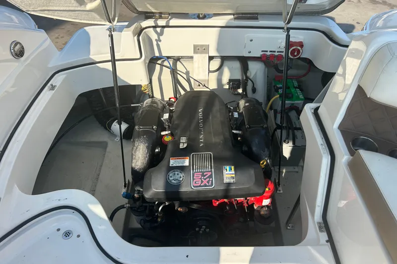 Slide: The Image of Engine compartment of a 2011 Cobalt 242 boat with Volvo Penta 5.7 GXI engine. - 12