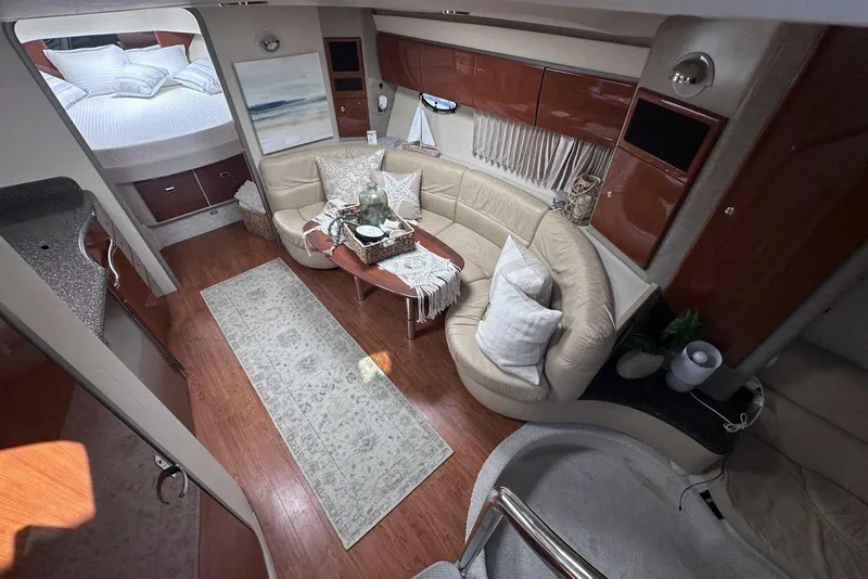 Slide: The Image of Luxurious interior of a 2007 Formula 40 Performance Cruiser with elegant seating and decor. - 22