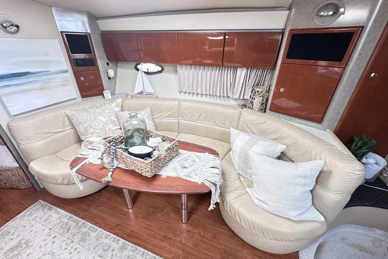 Slide: The Image of Luxurious 2007 Formula 40 Performance Cruiser interior with elegant seating and decor. - 23