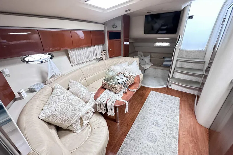 Slide: The Image of Luxurious interior of a 2007 Formula 40 Performance Cruiser with elegant seating and decor. - 34