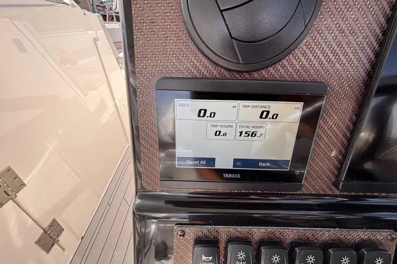 Slide: The Image of Dashboard display of 2024 Solara S-250 DC showing trip and total hours. - 15