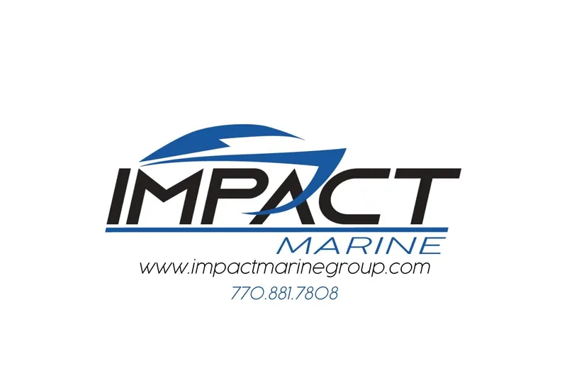 Slide: The Image of Logo of Impact Marine with website and contact number. Moomba Makai 2022. - 30