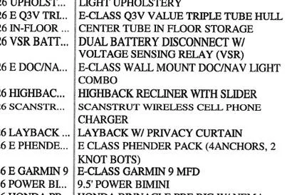 Slide: The Image of 2026 Qwest Splash Pad E-Class features list with highback recliner and wireless charger. - 2