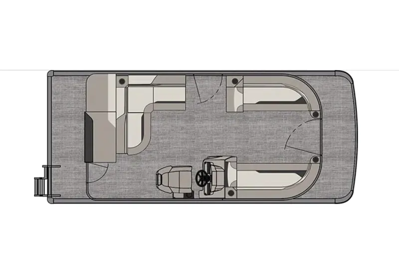 Slide: The Image of Manufacturer Provided Image: 2025 Avalon VENTURE 85 CRUISE boat floor plan, top view layout. - 7
