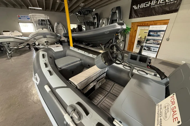 Slide: The Image of 2026 Highfield Classic 360 FCT inflatable boat for sale in showroom. - 10