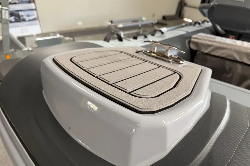 Slide: The Image of 2026 Highfield Classic 360 FCT boat detail with sleek design and modern fittings. - 13