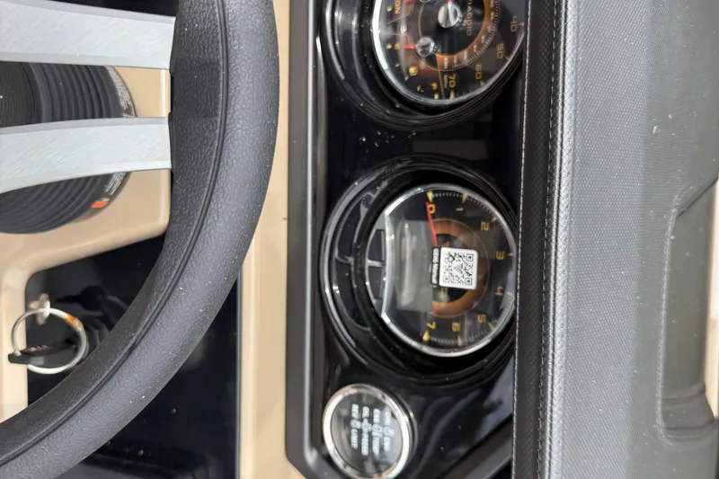 Slide: The Image of Dashboard of 2024 Viaggio 18 FISH with steering wheel and instrument panel. - 12