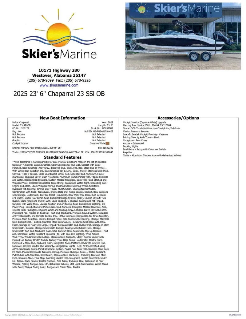 Slide: The Image of Chaparral 23 SSi OB 2025 - 2