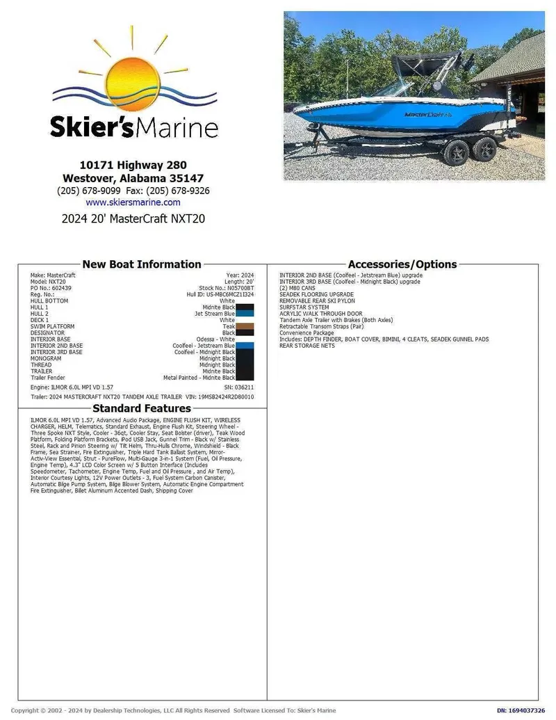 Slide: The Image of MasterCraft NXT20 2024 - 2