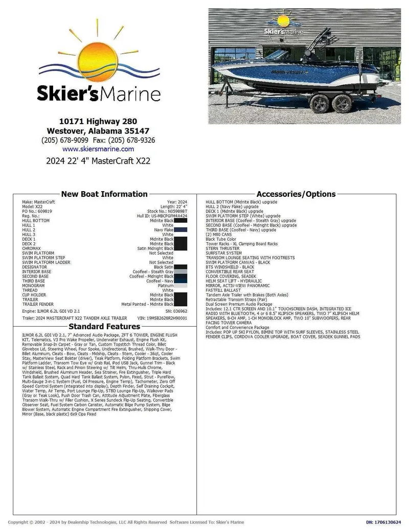 Slide: The Image of MasterCraft X22 2024 - 2