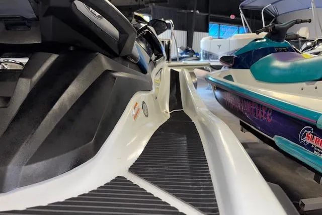 Slide: The Image of 2021 Yamaha WaveRunner VX-C Jetski in showroom, close-up view. - 11