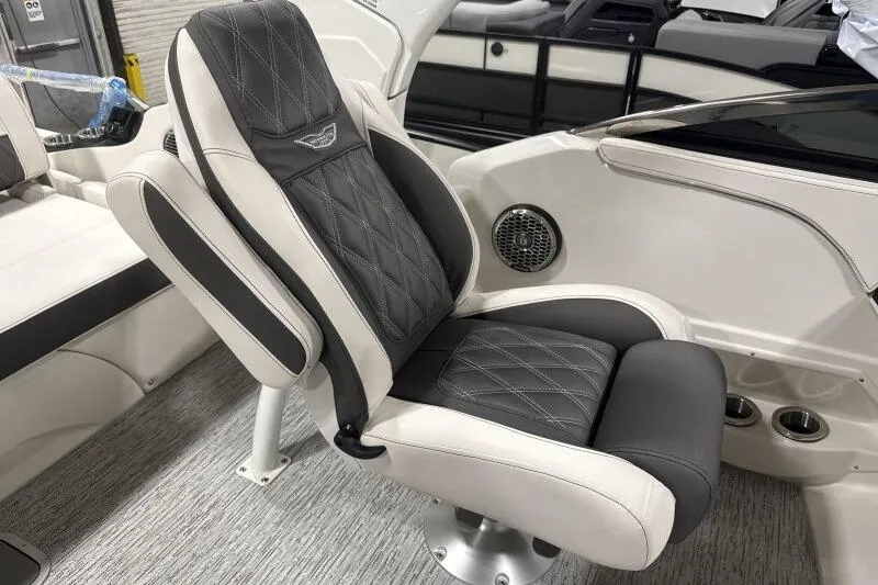 Slide: The Image of Luxurious seating in 2025 Bennington 27QXSBWAT2 boat, featuring elegant design and premium materials. - 3