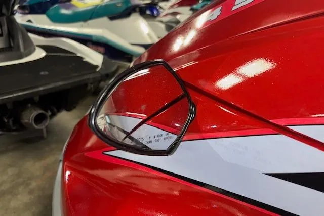 Slide: The Image of Red 2005 Yamaha WaveRunner VX 110 Deluxe with side mirror detail. - 15
