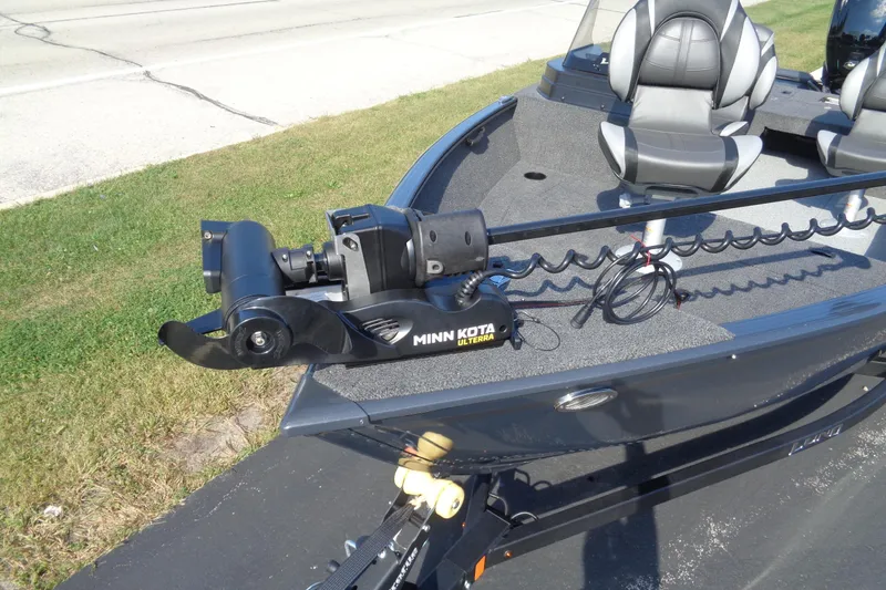 Slide: The Image of 2026 Lund 1650 Rebel XL SS boat with Minn Kota Ulterra trolling motor. - 25