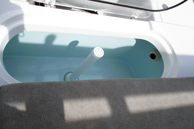 Slide: The Image of Livewell compartment in 2026 Sea Pro 240 Dual Console Deluxe boat. - 37