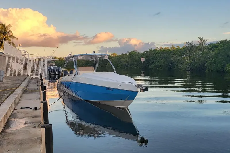 Slide: The Image of Label on trailer with specifications, including GVWR and GAWR, manufactured by All Marine Trailers Inc. - 75