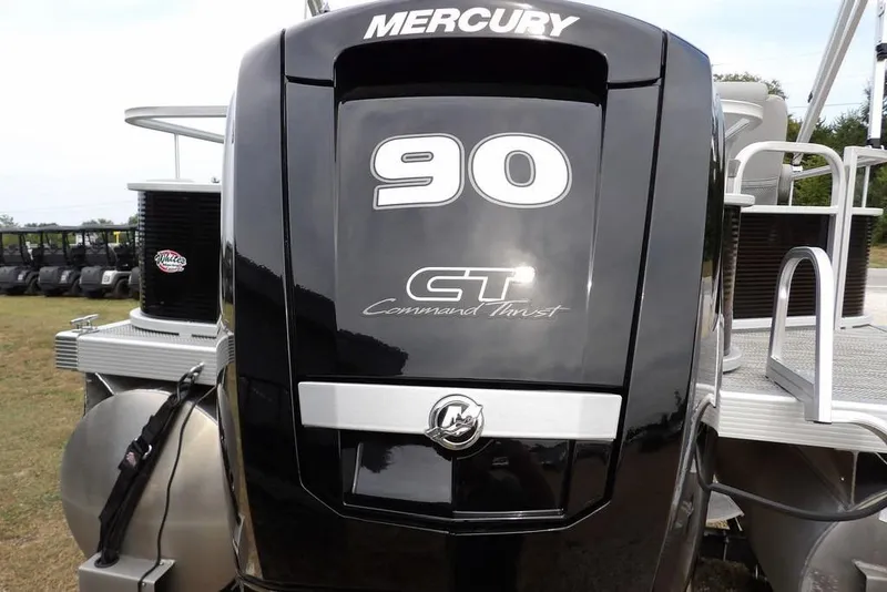 Slide: The Image of 2023 Bennington 20 SVF with Mercury 90 Command Thrust outboard engine. - 39