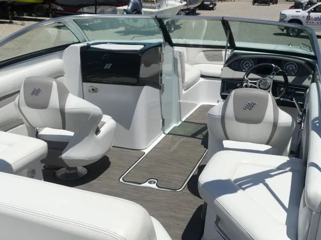Slide: The Image of Interior of a 2021 Four Winns HD3 boat with luxurious seating. - 25