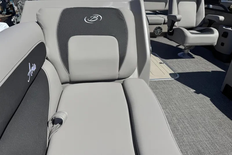 Slide: The Image of 2026 Barletta ARIA 22UC boat interior with plush seating and modern design. - 32