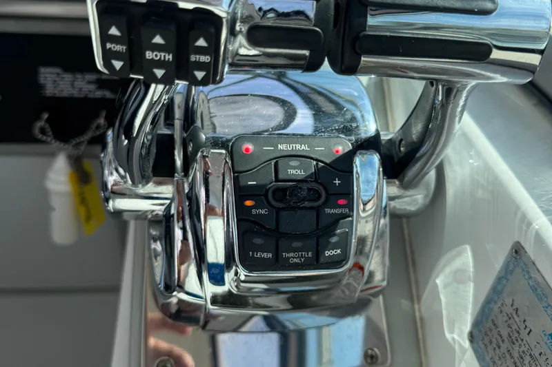 Slide: The Image of Control panel of a 2011 Formula 37 Performance Cruiser boat. - 41