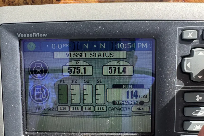 Slide: The Image of VesselView display showing 2011 Formula 37 Performance Cruiser status and fuel levels. - 57