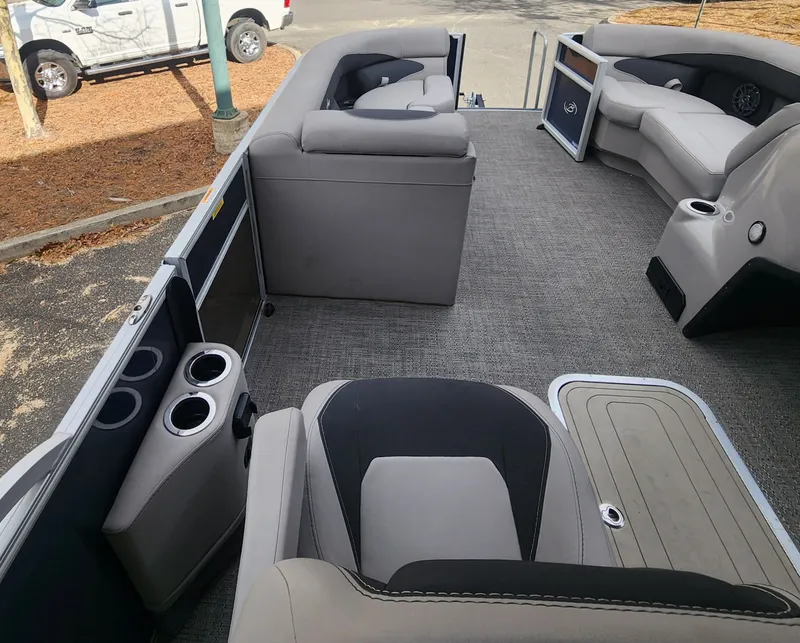 Slide: The Image of Interior of the 2025 Barletta ARIA 22UC pontoon boat. - 35