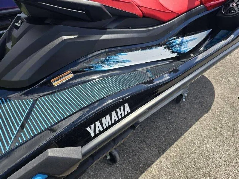Slide: The Image of 2026 Yamaha Waverunner VX Deluxe with Audio, close-up of design. - 23