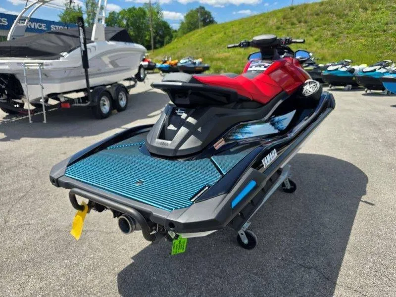 Slide: The Image of 2026 Yamaha Waverunner VX Deluxe with Audio on parking lot. - 34