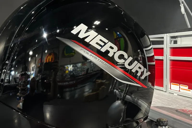 Slide: The Image of Mercury FourStroke engine on 2026 Sun Tracker SportFish 22 DLX boat. - 10