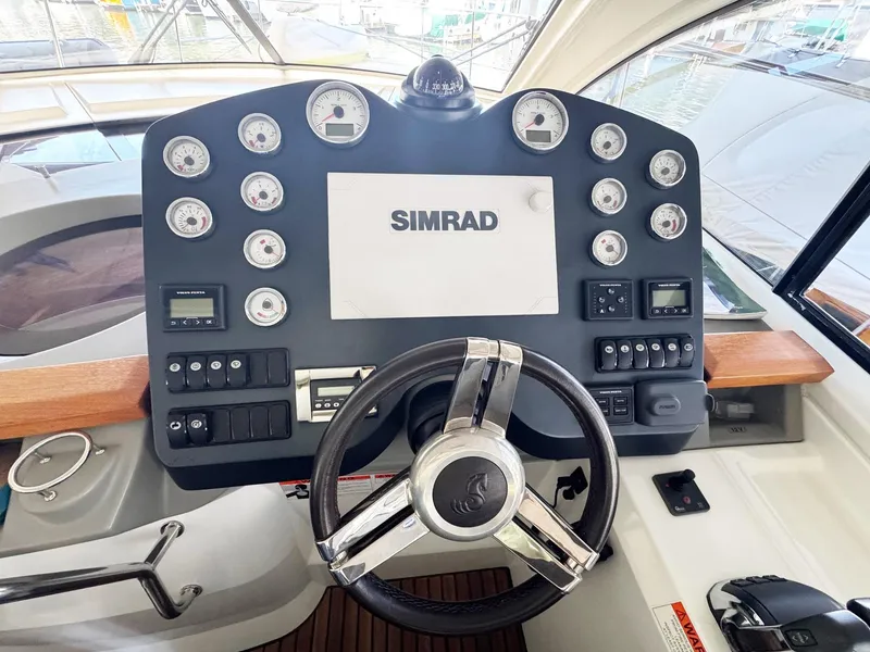 Slide: The Image of Helm of 2015 Beneteau Gran Turismo 44 with Simrad navigation system and gauges. - 14