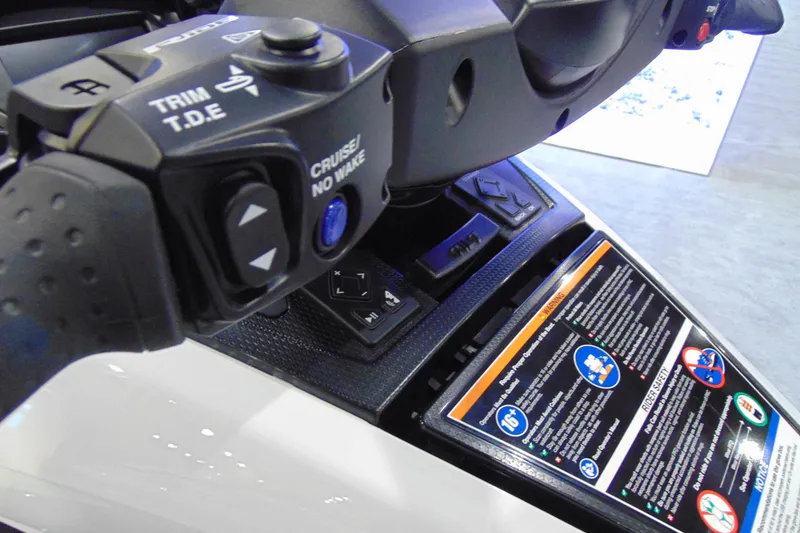 Slide: The Image of Control panel of 2026 Yamaha WaveRunner FX Cruiser HO with trim and cruise features. - 7