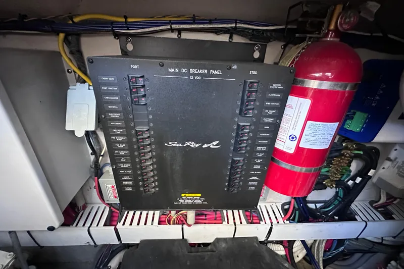 Slide: The Image of Close-up of GPSMAP 7610xsv display on 2005 Sea Ray 48 Sundancer boat. - 32