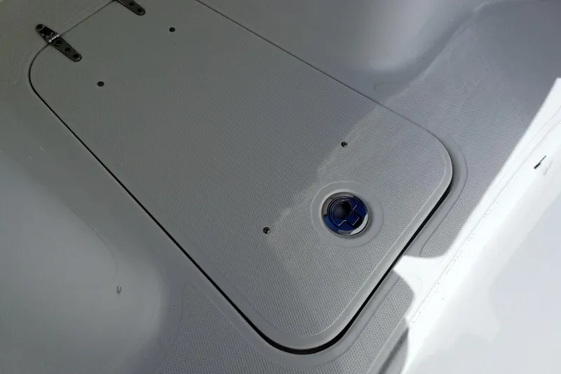 Slide: The Image of 2019 Sea Hunt Ultra 255 SE deck hatch with secure latch. - 35