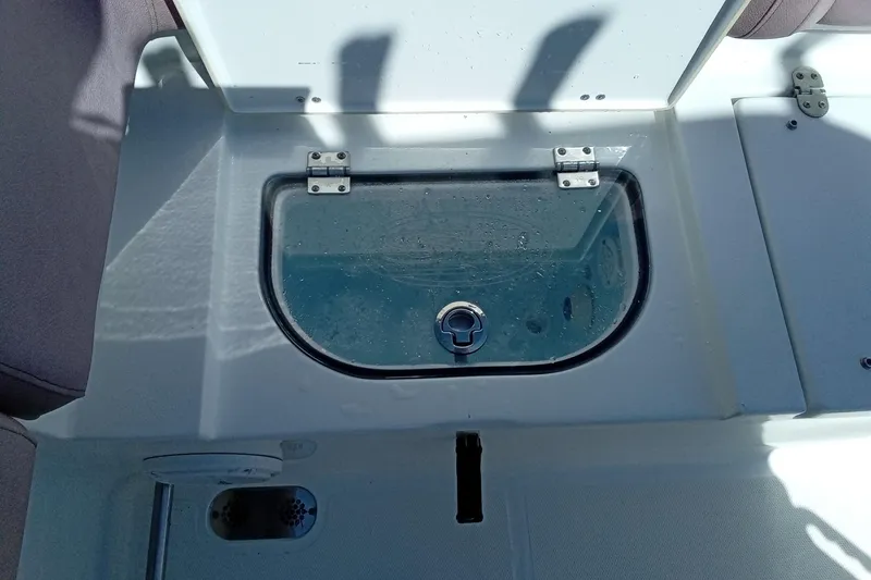 Slide: The Image of Livewell compartment on a 2019 Sea Hunt Ultra 255 SE boat. - 43