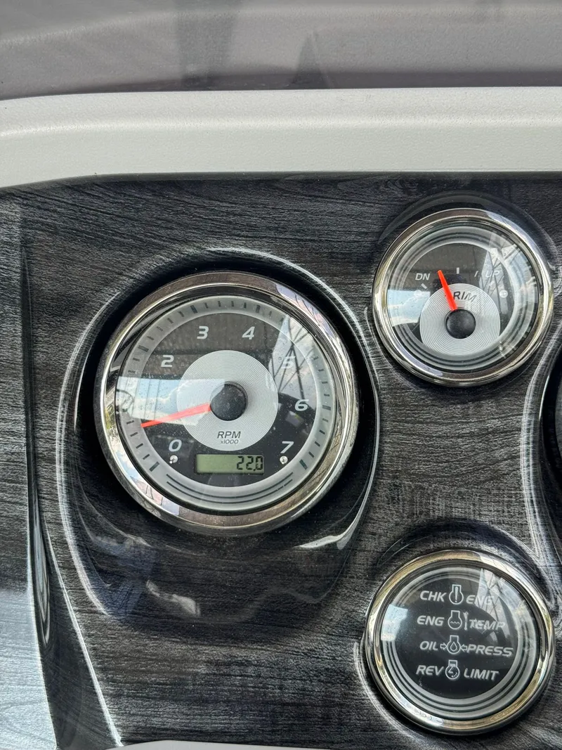 Slide: The Image of Dashboard of 2021 Avalon LSZ 2485 Ent with RPM and drive indicators. - 11