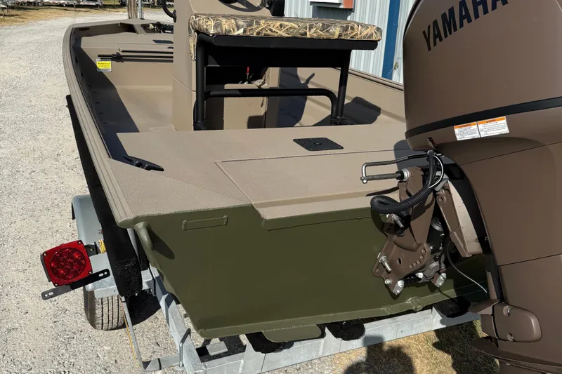 Slide: The Image of 2025 Alweld 1756 V MARSH C.C. boat with Yamaha motor on trailer. - 3