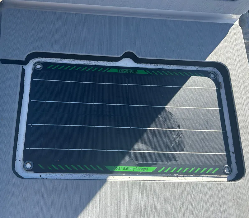 Slide: The Image of Solar battery charger on Aspen Carbon Cat T13C, 2026 model. - 9