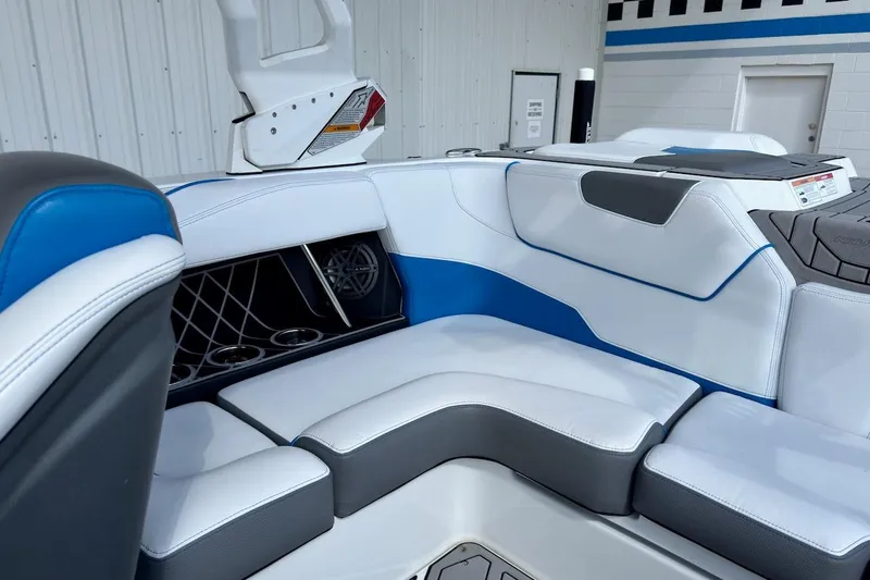 Slide: The Image of 2018 Nautique Super Air Nautique GS20 interior with JL Audio speaker. - 16