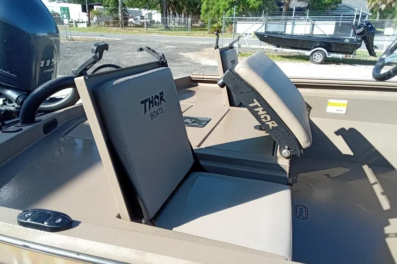Slide: The Image of Thor 1900 Lake Hammer 2025 boat seats, featuring durable design and branding. - 8