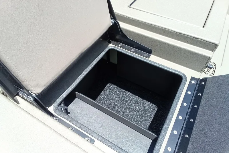 Slide: The Image of Storage compartment in 2026 Thor 1900 Lake Hammer SC boat, featuring durable construction. - 14