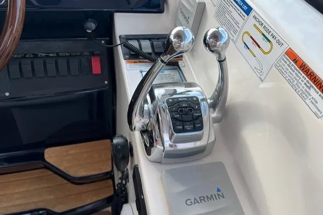 Slide: The Image of Control panel of 2014 Tiara Yachts 3900 Coronet with Garmin navigation system. - 13