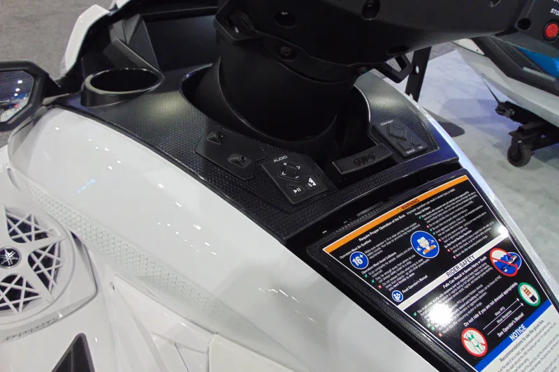 Slide: The Image of 2026 Yamaha WaveRunner FX Cruiser SVHO dashboard with controls and safety instructions. - 5