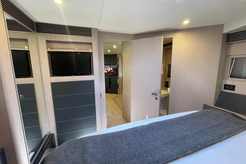 Slide: The Image of Luxurious interior of 2016 Riva 63 Virtus yacht with modern design and amenities. - 45