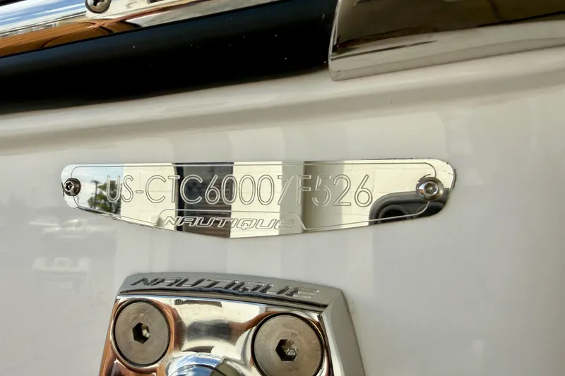 Slide: The Image of 2026 Nautique Super Air Nautique GS20 hull identification number plate. - 40