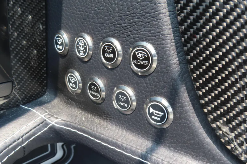 Slide: The Image of Control panel of 2024 MTI 440X with carbon fiber and leather finish. - 21