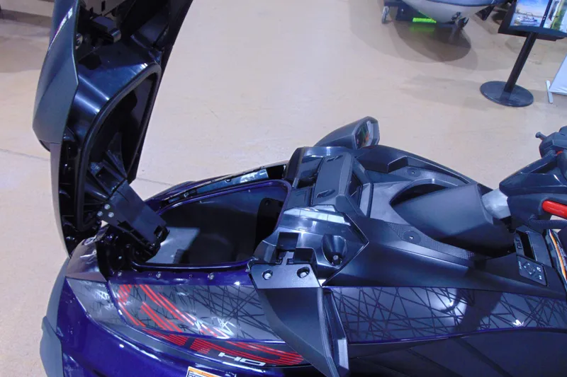 Slide: The Image of 2026 Yamaha WaveRunner GP HO with open storage compartment, showcasing sleek design. - 11