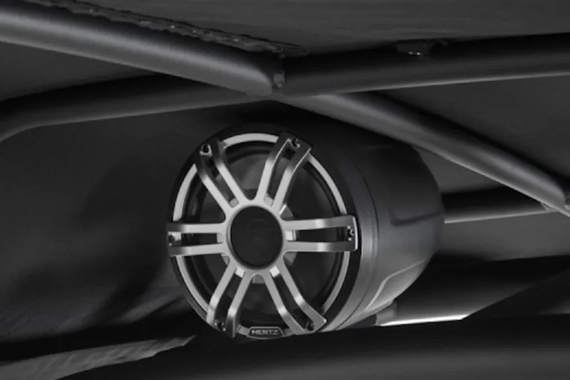 Slide: The Image of Speaker system on 2026 Yamaha Boats 255XD, showcasing sleek design and advanced audio features. - 5