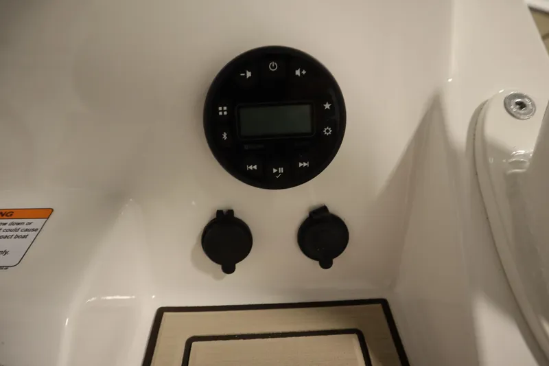 Slide: The Image of Control panel of 2026 Yamaha Boats 222 FSH Sport, featuring buttons and display. - 31